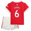 Maglia ufficiale Manchester United Pogba 6 Casa 2021-22 per Bambino